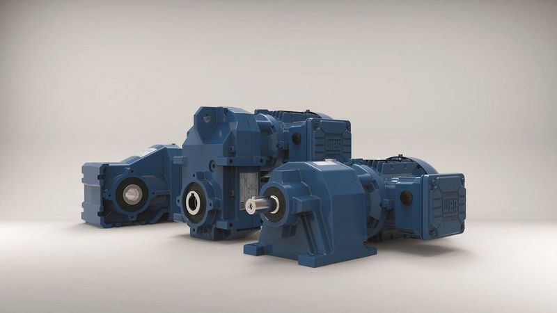 Das WG20-Programm umfasst Stirnrad-, Flach- und Kegelstirnradgetriebemotoren mit robusten Aluminiumdruckgussgehäusen für Nennmomente von 50 bis 600 Nm. (WEG)