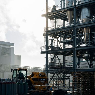 Richtfest einer LFP-Produktionsanlage in Bitterfeld Wolfen (Bild: Dominique Wollniok)