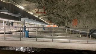 Die Käppala-Kläranlage in Lidingö, Schweden, liegt unterirdisch im Berggestein. (Bild: Veolia Water Technologies)