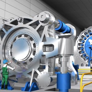 Auch der neue Prüfstand zum Testen von Großlagern für Industriebereiche wie Schiffbau, Bergbau oder Zement und Stahl soll wichtige Erkenntnisse für die Verbesserung der heute verfügbaren rechnerischen Simulationsmodelle liefern und Einblicke in bisher unzugängliche Abläufe ermöglichen.