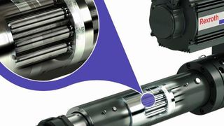 Rexroth verdoppelt Geschwindigkeit von EMC-HD 150 und erhöht die Dynamik kraftvoller
Bewegungen mit neuen Varianten des Plug & Play Aktuators EMC-HD. (Rexroth)