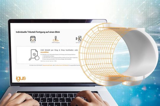 Igus hat mit dem Triboteile-Service Konstrukteuren dabei geholfen, herauszufinden, ob ein reibungsrelevantes Kunststoffteil per üblichem Spritzgießen oder lieber per 3D-Druck hergestellt werden sollte. Nun haben die Kölner das Tool um den Zerspanungsprozess erweitert ...(Bild:  Igus)