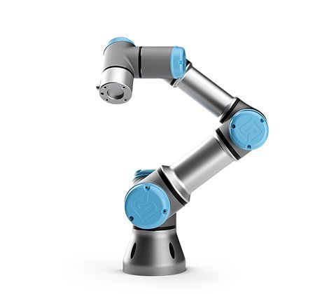 Platz 8: Cobot UR3e - ein mehrfach ausgezeichneter Däne unter kollaborierenden Leichtbaurobotern, der mit der Eleganz andere seiner Klasse beschämt. Cobot UR3e stammt aus der Familie der e-Series-Generation und hatte im April 2019 auf der Hannover Messe seine Premiere. Der Roboterarm ist sehr feinfühlig, was er dem am Werkzeugflansch eingebauten Kraft-Momenten-Sensor verdankt. Dadurch kann er selbst die feinfühligen Aufgaben mit dem höchstem Fingerspitzengefühl realisieren. Somit übernimmt er für den Menschen jegliche schmutzigen, monotonen und gefährlichen Aufgaben und arbeitet ohne Beschwerden mit höchster Produktivität 24 Stunden, 365 Tage im Jahr. (Bild: TradeMachines)