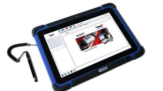 Auf dem VDO-Workshop-Tablet kann künftig auch das Mehrmarkendiagnosesystem W.Easy von Wabcowürth genutzt werden. (Continental)