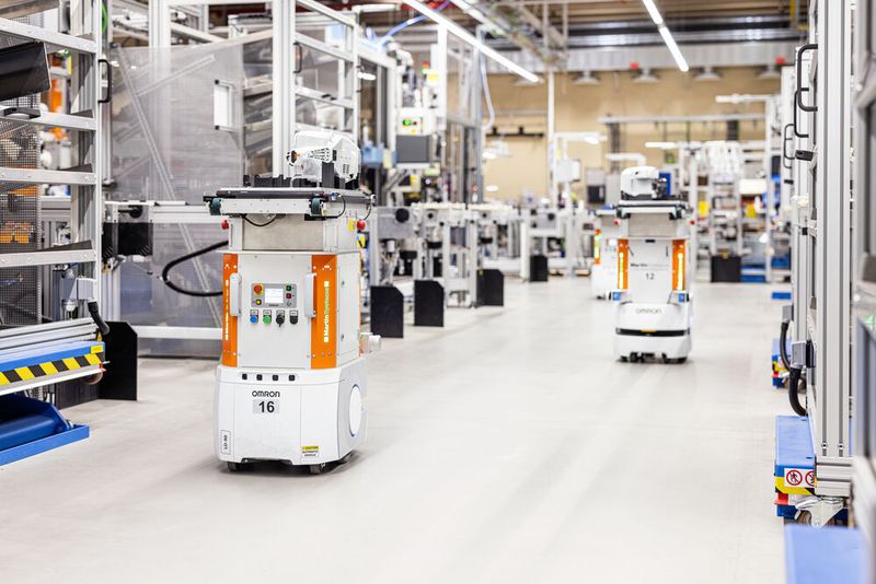 Modulare Fertigungsanlage bei Stihl in Waiblingen.  (Bild: Stihl)