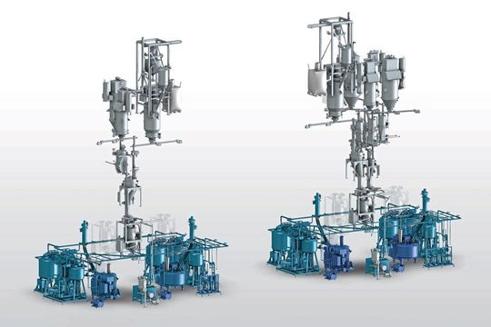 Eirich-Anlagenkonzept 4-8 GWh für die Herstellung von Anoden- und Kathoden-Slurries Eirich-Anlagenkonzept 4-8 GWh für die Herstellung von Anoden- und Kathoden-Slurries