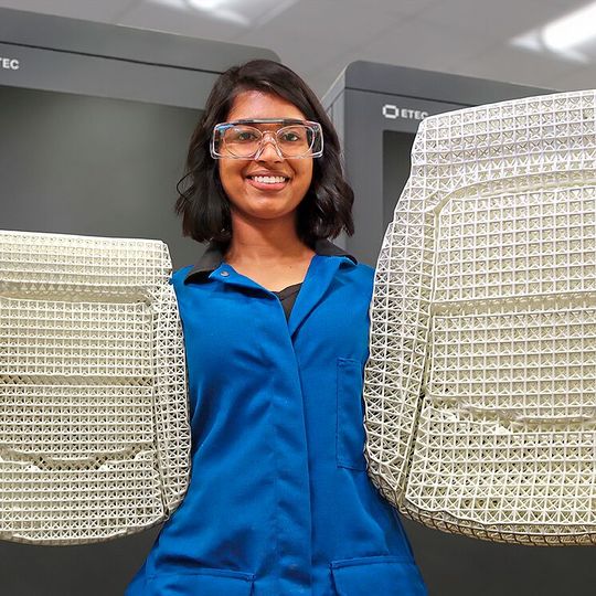 Desktop Metal unveiled Freefoam, a new family of photopolymer resins that produces durable and dimensionally accurate closed cell foam parts without tooling. Desktop Metal unveiled Freefoam, a new family of photopolymer resins that produces durable and dimensionally accurate closed cell foam parts without tooling.