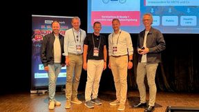 (V. l. n. r.:) Florian Sippel, COO bei Noris Network AG; Dr. Ernst Ellmer, Group CEO iTSM Group & SOLVVision; Dr. Tobias Nelkner, Geschäftsführer bei SOLVVision; Sebastian Biebl, Managing Partner und CRO bei der iTSM Group; Bernhard Göth, Head of Sales bei Noris Network. (Bild: Noris Network)