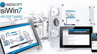Die Prozessvisualisierungs-Software VisiWin mit neuem Plain Style und funktionellen Verbesserungen. Sie bietet laut Inosoft unzählige parametrierbare Systemfunktionen für Maschinenbauer. (Inosoft)