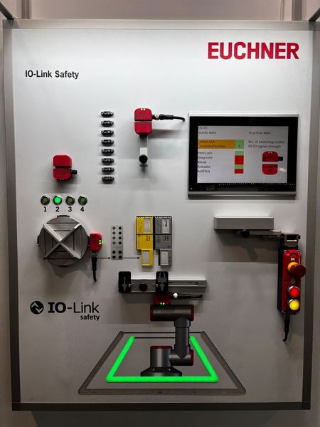 Die «IO-Link Safety» von Euchner kombiniert bewährte Sicherheitsschalter und Schutztürsysteme mit der sicheren, standardisierten Kommunikation über IO-Link Safety. Über eine einheitliche Schnittstelle lassen sich Sicherheitsschalter, Zuhaltungen und Schutztürsysteme integrieren, wobei ein einziger Datenblock sämtliche Signale, Diagnosedaten, Warnungen sowie die sichere Übertragung der Betätiger-ID bündelt. Die Lösung erreicht bis zu SIL3/PL e und ermöglicht dank flexibler Umstellung der Codierungsstufe im IO-Link Setup reduzierte Schaltervarianten sowie einen problemlosen Gerätetausch. Detaillierte Status- und Fehlerdiagnosen in Echtzeit reduzieren zudem den Planungs- und Installationsaufwand und erleichtern die Wartung im laufenden Betrieb. (Bild: Jeremy Streiff)