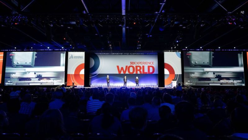 Die Veranstaltung von Dassault Systèmes für die Anwender-Communitys von Solidworks und der 3D Experience Plattform findet vom 1. bis 4. Februar in Houston in den USA statt.(Bild:  Dassault Systèmes)
