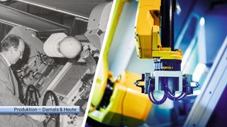 1984 mussten die Arbeiter noch richtig Hand anlegen. Durch Investitionen in moderne Maschinen läuft heute viel automatisiert. (Bild: Otto Dieterle Spezialwerkzeuge)