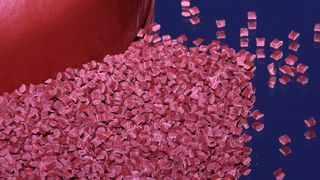 Glasfaserverstärktes, mit rotem Phosphor flammgeschütztes Aquamid Polyamid (Bild: Ultrapolymers)