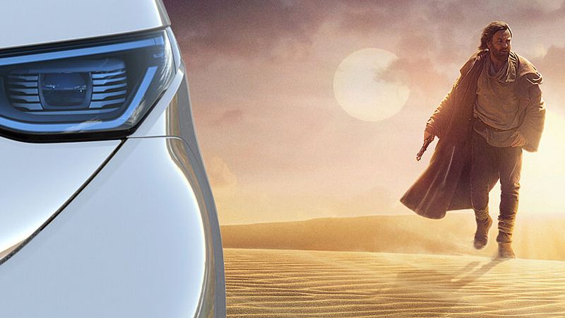 Der Schauspieler Ewan McGregor verkörpert derzeit die Star-Wars-Legende Obi-Wan Kenobi. Privat ist er VW-Fan und findet, der ID Buzz sei ein „fröhliches Fahrzeug“.(Bild:  VW)