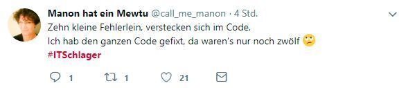 Alles nur verschlimmbessert! (Twitter)