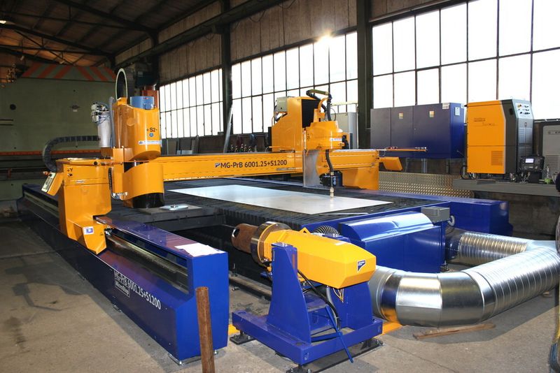 Das Microstep-Multifunktionsschneidsystem (Baureihe «MG») mit Fasenschneidkopf, automatischer Kalibriereinheit, Rohrschneidevorrichtung, 9,2 Kilowatt-Bohrspindel sowie Spezialtisch. (Bild: Microstep)