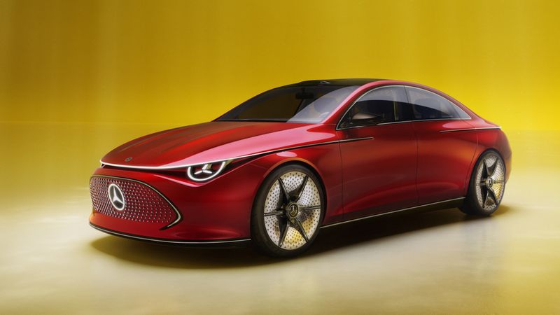 Die Serienversion des CLA Concept soll 2025 starten.(Bild:  Mercedes-Benz)