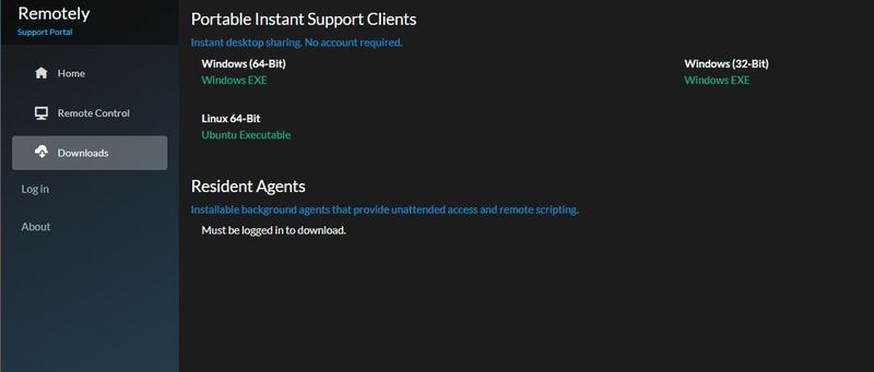 Benutzer können Clients einfach herunterladen. (Bild: Joos - Immense Networks)