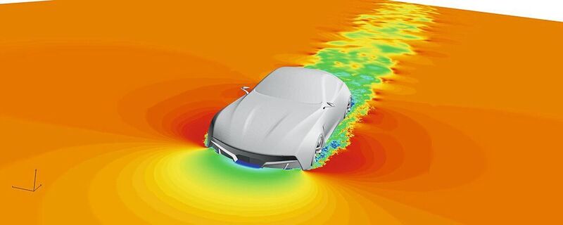 Ultra FluidX ist ein effizientes Simulationstool, das Vorhersagen über die aerodynamischen Eigenschaften von Fahrzeugen in extrem kurzer Zeit ermöglicht. Ebenso eignet es sich für die Untersuchung von Gebäude- und Umweltaerodynamik.  (Fluiddyna)