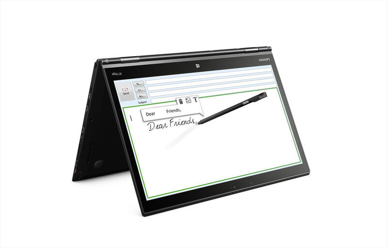 Das Thinkpad X1 Yoga bietet eine Stiftunterstützung. (Bild: Lenovo)
