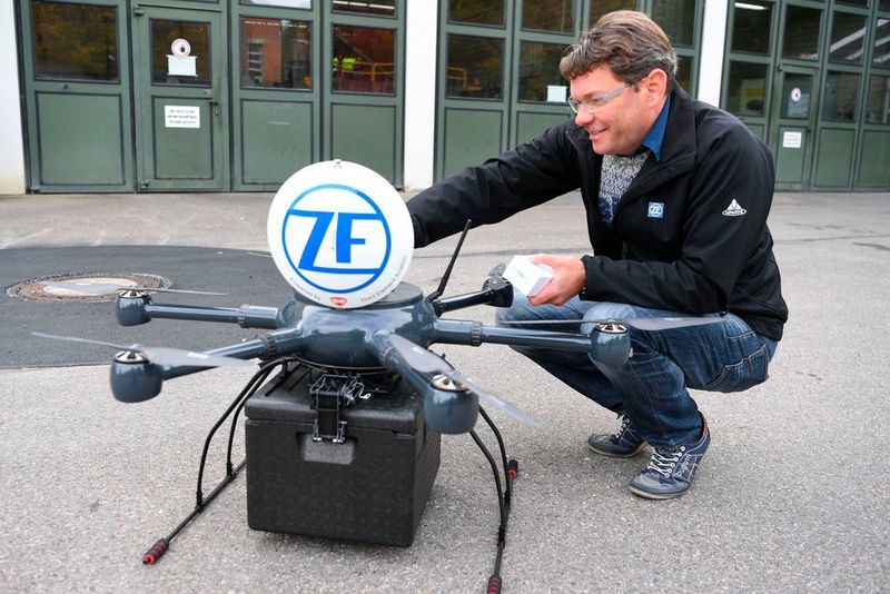 Agiles Projekt: Instandhaltungsmeister Michael Wiest hatte die Idee für eine automatisierte Lieferdrohne. (ZF Friedrichshafen)
