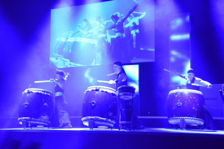 Taiko-Trommler sorgten für japanisches Flair auf der Veranstaltung. (Foto: Achter)