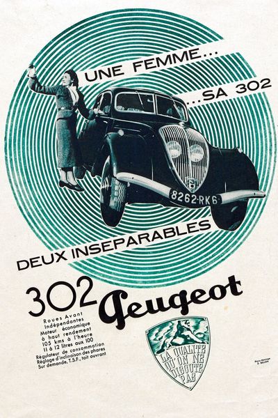 Den Nachfolger des 301, den 302, gab es als Limousine, Limousine Luxus und Cabriolet. Die Fahrzeuge besaßen einen Vierzylinder-Viertaktmotor, der über Kardan die Hinterräder antrieb. Der Motor leistete 43 PS aus 1.758 cm³ Hubraum. (Archives Terre Blanche / Photononstop)