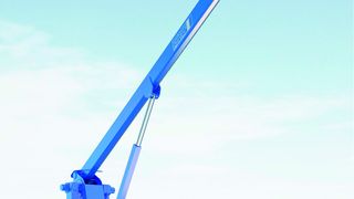 Der Auslegerkran kommt ohne Hydraulik aus und ist deshalb besonders für Offshore-Anwendungen geeignet. (Bild: Columbus McKinnon)