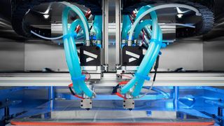 Der Industrie-FDM-Drucker AON M2+ verfügt jetzt über ein Independent Dual Extrusion (IDEX) System für den 3D-Druck im Duplizier- und Spiegelungsmodus. (Bild: AON3D)