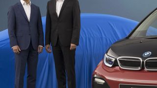 BMW-Chef Harald Krüger (li.) und Entwicklungsvorstand Klaus Fröhlich. (BMW)