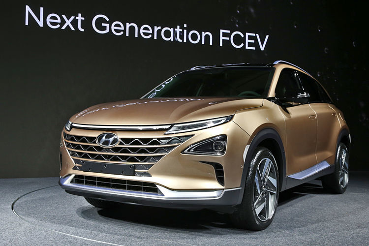 Das in Seoul vorgestellte SUV ist bereits die zweite Generation eines Brennstoffzellenfahrzeugs das Hyundai in Serie produziert. (Hyundai)