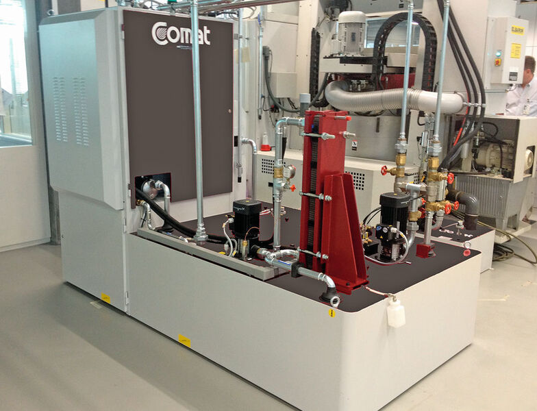 Um Schneidöl zu filtrieren, setzt die Meierhofer + Gehring AG auf «Comat»-Feinstfiltrations-­Anlagen. (Meierhofer + Gehring)