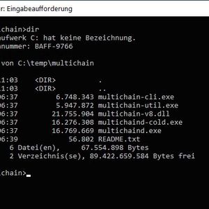 MultiChain kann in Windows und Linux in wenigen Minuten eingerichtet werden.(Bild:  Joos)