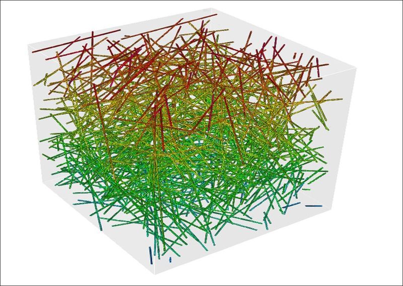 Darstellung von Volumenelementen in der Mikrostruktur. (MSC.Software)