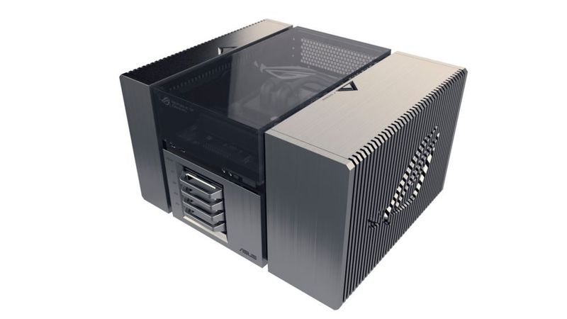 Die Studie ROG Avalon von Asus zeigt, wie ein extrem montagefreundlicher Gaming-PC aussehen könnte. (Bild: Asus)