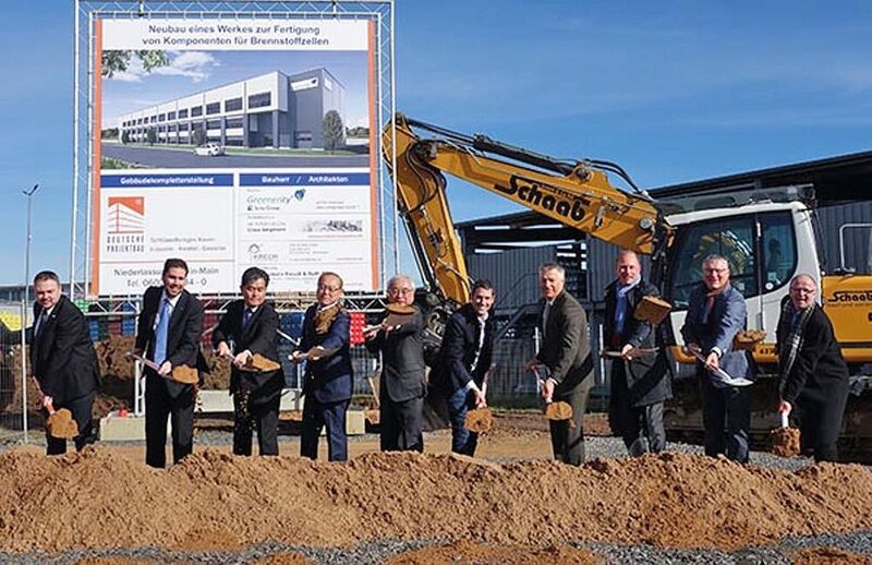 The groundbreaking ceremony of the Greenerity factory in Bavaria, Germany.  (Toray )