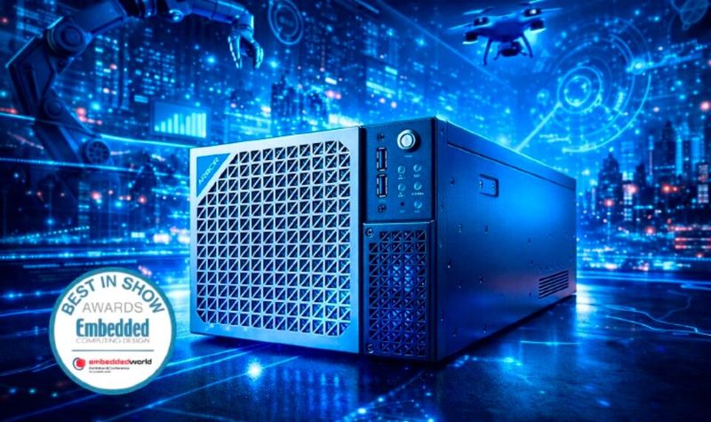 Das System „Edgex-6000“ von Arbor Technology wurde auf der "Embedded World 2026" mit dem „Best in Show Award“ von Embedded Computing Design ausgezeichnet. (Bild:  Bressner Technology GmbH)