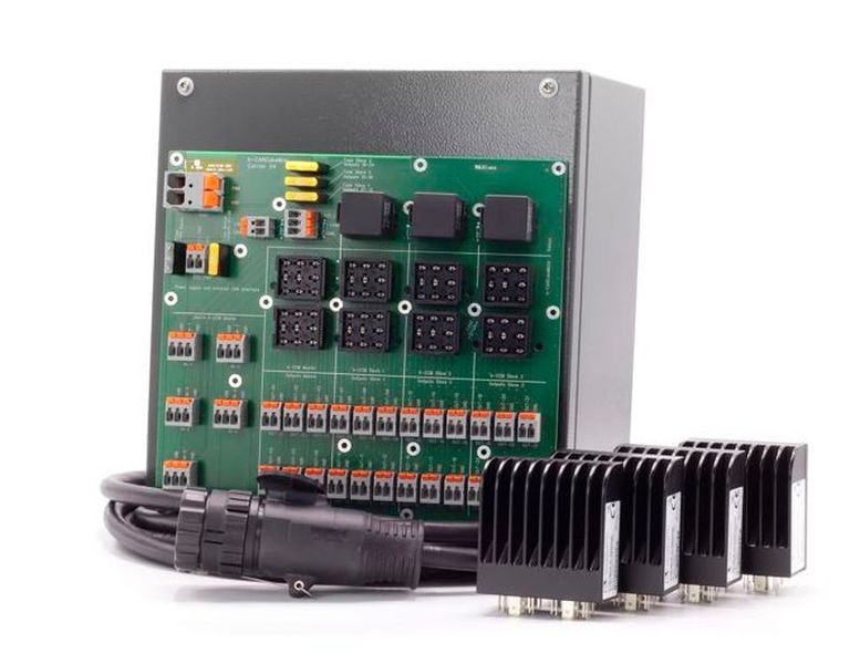 Der b-ISOBUS IO Gateway von b-plus mobile control ermöglicht die einfache und schnelle Anbindung kleinerer Anbaugeräte an den ISOBUS und ermöglicht die Konfiguration der Ein- und Ausgänge für digitale und analoge Signale direkt am Virtuellen Terminal (VT) des Traktors ohne Konfigurations-PC. (b-plus mobile control )
