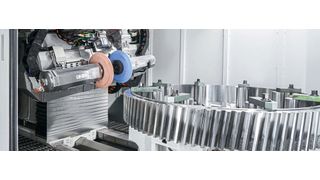 Die neue Profilschleifmaschine LGP 2000 der Liebherr-Verzahntechnik GmbH ist ausgestattet mit Spindeleinheiten von Weiss Spindeltechnologie. (Bild: Liebherr-Verzahntechnik )