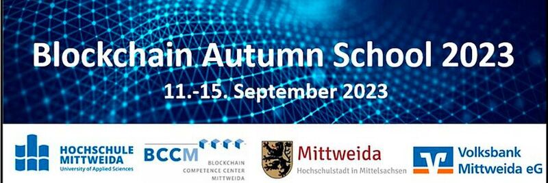 Das Blockchain Competence Center Mittweida veranstaltet die gesamte Blockchain Autumn School 2023 über Zoom.