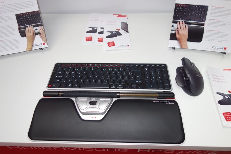 Wer keine Lust mehr auf eine Sehnenscheid-Entzündungen hat, setzt auf die RollerMouse, Balance Keyboard und Mouse. (Bild: IT-BUSINESS)