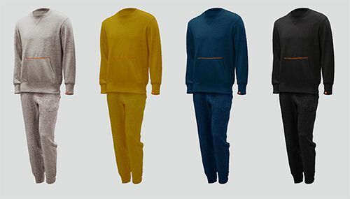e-skin Sleep & Lounge von Xeoma sind intelligente Textilien, die der Überwachung der Gesundheit älterer Menschen dirnen und deren Wohlbefinden steigern sollen. Die Bekleidung analysiert den Schlafzustand des Trägers und passt die Raumumgebung automatisch an die Schlafbedingungen an. Gleichzeitig ermöglicht sie die kontinuierliche Überwachung des Verhaltens des Users, inklusive Sturzerkennung. Bisher waren Technologien zur Überwachung auf Kameras und Smartwatches beschränkt. e-skin Sleep & Lounge bietet den gleichen Tragekomfort wie Freizeitkleidung. (Xeoma)