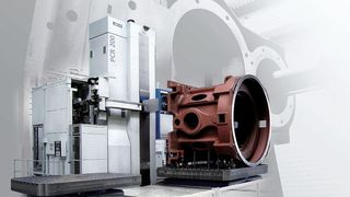 Für die präzise Bearbeitung großer Bauteile aus Guss oder Stahl, beispielsweise in der Energietechnik sowie im Werkzeug- und Formenbau, sind leistungsfähige Großfräsmaschinen gefragt. In möglichst nur zwei Aufspannungen sollen die Bauteile schnell und genau komplett bearbeitet werden.  (Bild: Union)