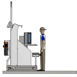 Skizze des Vitaminwagens WDW Dosing Jet – das elektrische Antriebssystem Ergomove 1000 von Blickle ist am Grundrahmen angebracht.(Bild:  Blickle)