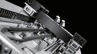 Das komplette System SupraHandling 2.0 kann bis zu 180 Grad um seine Längsachse gedreht werden. (Bild: Festo)