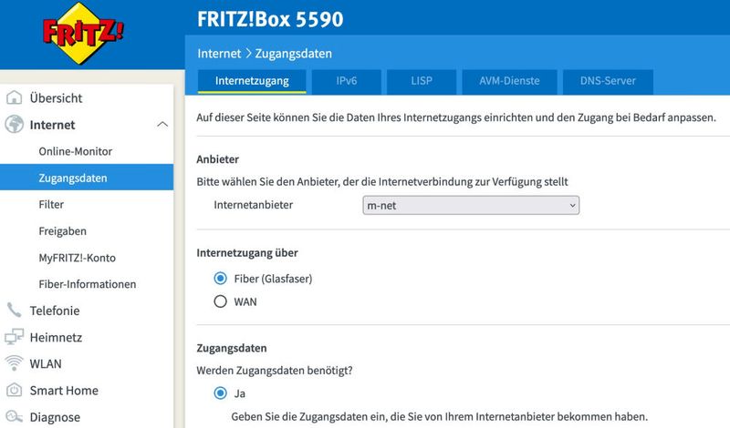 AVM Fritzbox 5590 Fiber – Internet-Zugang über Glasfaser. (Bild: Harald Karcher)