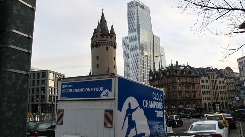 Eine Station auf der Europatour war die Finanzmetropole Frankfurt. (Bild: Sophos)