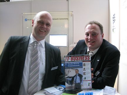Paul Moll und Christian Sachs von Lancom (Archiv: Vogel Business Media)