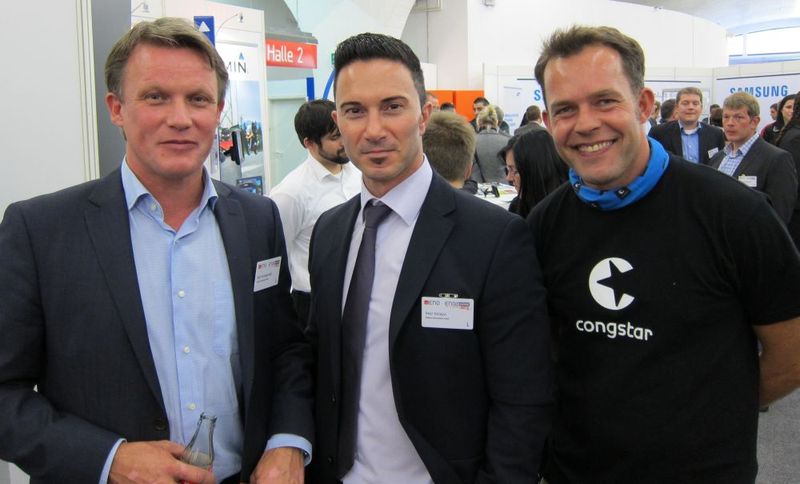V. l.: Ralf Klumparendt, Ilker Kalayci, beide Telekom, und Jörg Albers, Congstar (IT-BUSINESS)