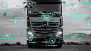 Pilotprojekt: Daimler Trucks gibt einem Lkw-System mit der Truck-ID eine digitale Identität. (Daimler)